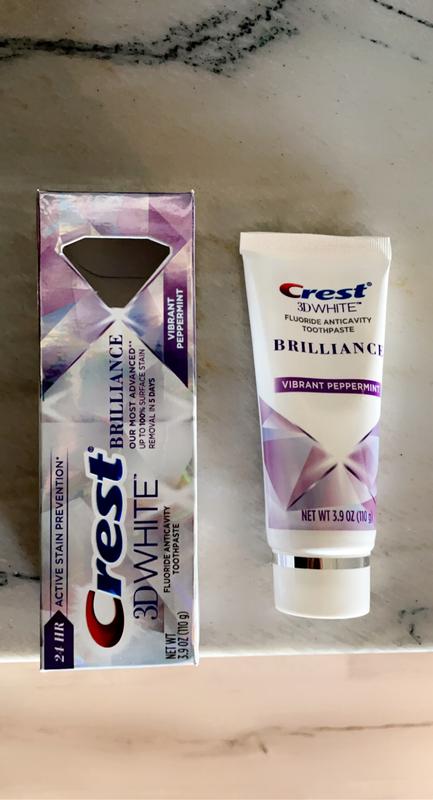 Crest 3d White Brilliance Teeth Whitening Toothpaste - Vibrant