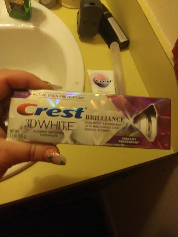 Crest 3D White Brilliance Toothpaste, Vibrant Peppermint | Crest