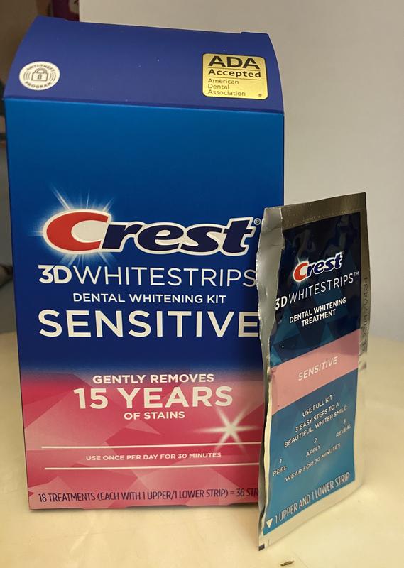 Crest 3D Whitestrips Brilliance Gentle Teeth Whitening Kit, 32