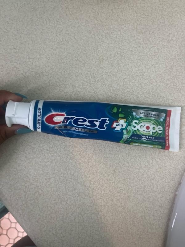 Crest Whitening Plus Scope Outlast Toothpaste, Long Lasting Mint