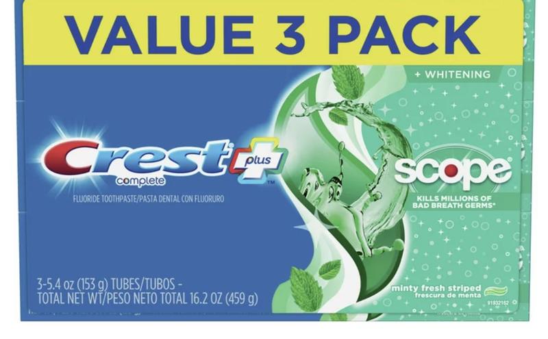 Crest Sensitivity Whitening Plus Scope Toothpaste Minty Fresh