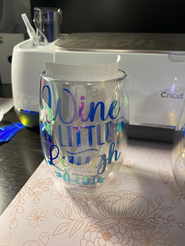 Cricut Premium Vinyl Permanent Holographic Art Deco, 12x48, Silver