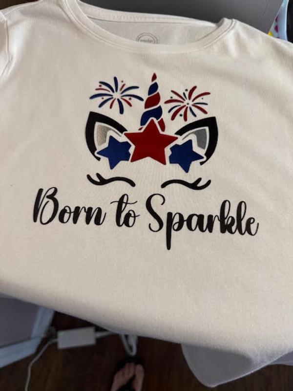 Cricut Glitzer-Bügelfolie – 30,5 X 48 Cm, Stark Haftend, Hält über 50 Wäschen, Für Textilien & Deko
