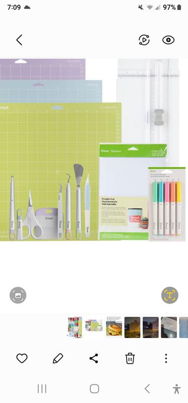Kit Matériaux Essentiels Cricut - Vinyle, Transfert, Tapis De Découpe - Débutants
