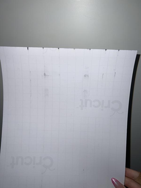 Paper after going through ‘printing’ process.