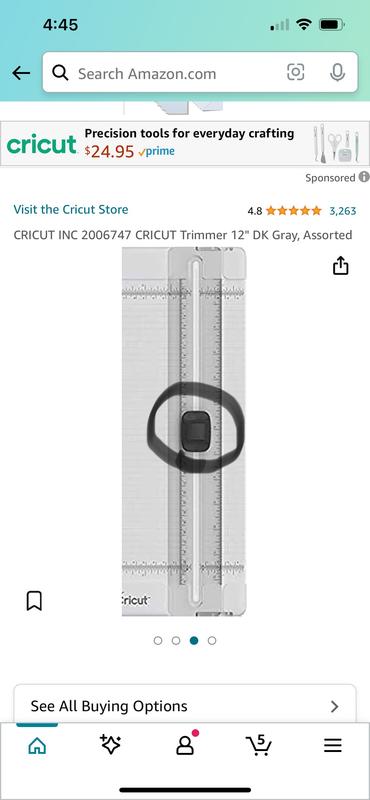 Cricut Tools Green 12 Paper Trimmer Cutter w/ 15 Extender Arm