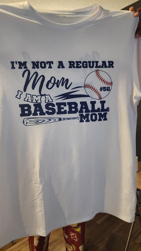 Baseball Mom Tshirt bleach shirt with infused ink, not vinyl - T
