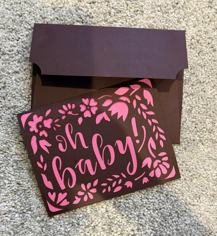 A welcome baby card for my cousin!