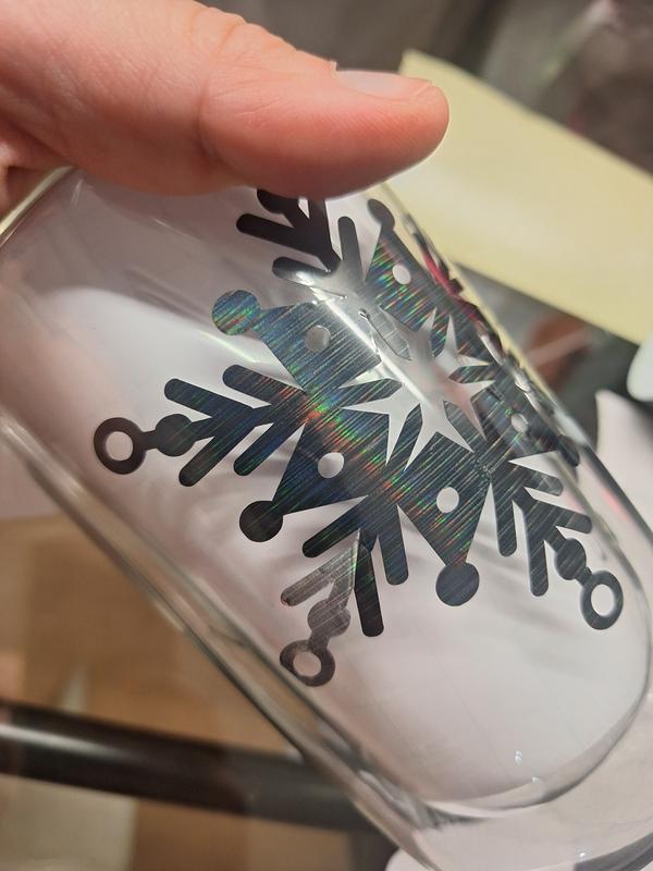Cricut Permanent Vinyl Holographic Sparkle Silber - 30,5cm X 1,2m Rolle Für Alle Cricut Schneidemaschinen