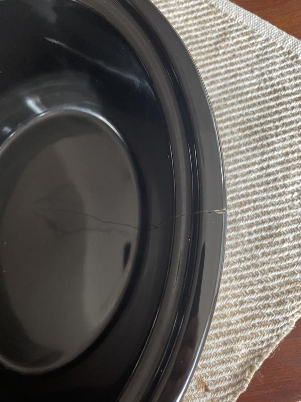 This is the crack that went all the way through.