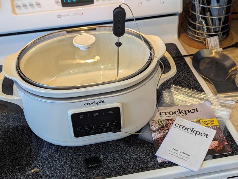 Crockpot 6-Quart Slow Cooker with Sous Vide, Programmable, in Oat Milk -  AliExpress