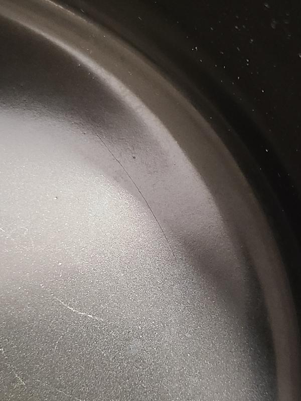 Total crack length is about 4 inches