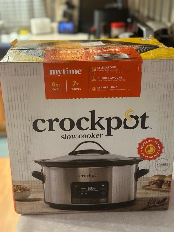 Crock Pot Programmable 6 Quart Slow Cooker with MyTime