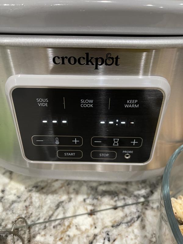  Crock-Pot 7-Quart Cook & Carry™ Slow Cooker with Sous  Vide,Programmable, Stainless Steel: Home & Kitchen