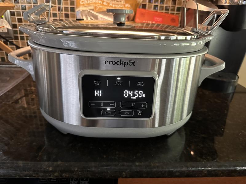  Crock-Pot 7-Quart Cook & Carry™ Slow Cooker with Sous Vide,Programmable,  Stainless Steel: Home & Kitchen