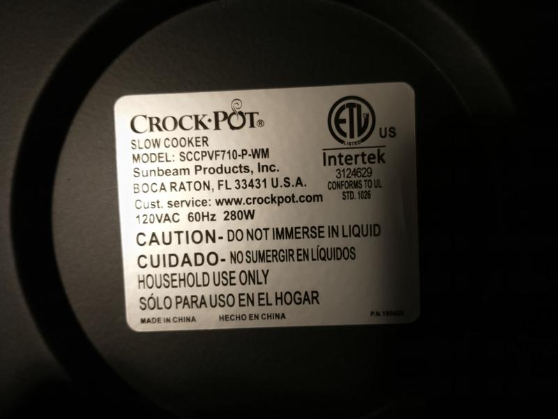 Crock-Pot 7 Quart Programmable Slow Cooker SCCPVF710-P Review 