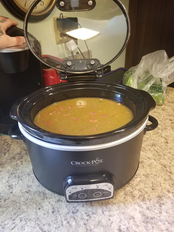 Crock-Pot 4.5 Quart Lift & Serve Programmable Slow Cooker $19.77