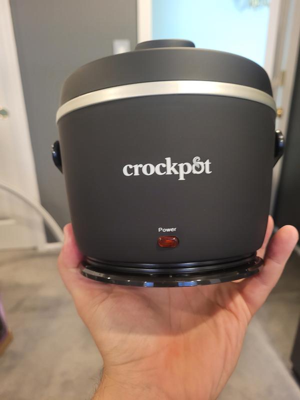 Crock-Pot SCCPLC200-GY 20 oz. Lunch Crock Food Warmer - Gray/Green