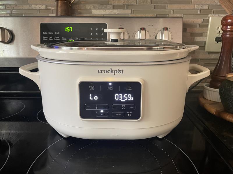 Crockpot 6-Quart Slow Cooker with Sous Vide, Programmable, in Oat Milk -  AliExpress
