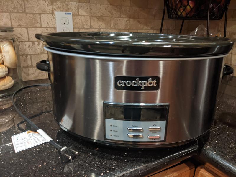 Crock-Pot 8-Quart Slow Cooker Black Stainless SCCPVFC800-DS - Best Buy