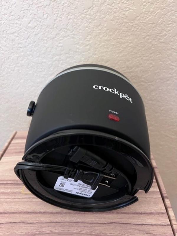 Crockpot 20-oz Lunch Crock Food Warmer, Heated Lunch Box, Black Licorice  (6.54 L x 6.54 W x6.54 H)