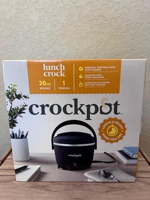 Crockpot 20-oz. Lunch Crock Food Warmer Black