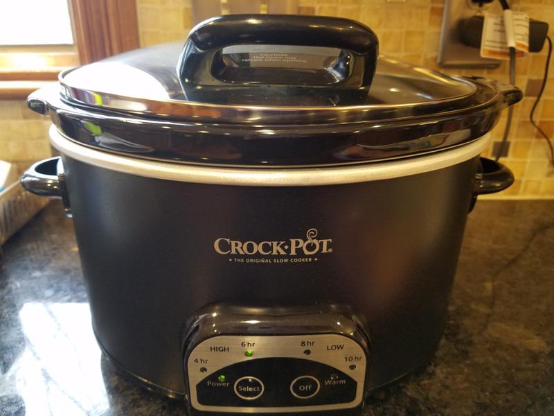 Crock-Pot 4.5 Quart Lift & Serve Programmable Slow Cooker, Black