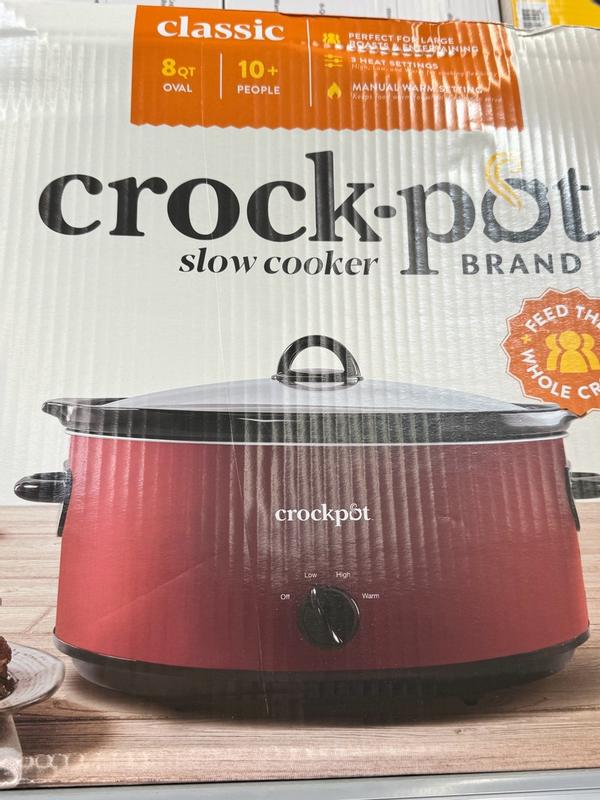 Crock-Pot 4-Quart Smudge Proof Stainless Round Slow Cooker