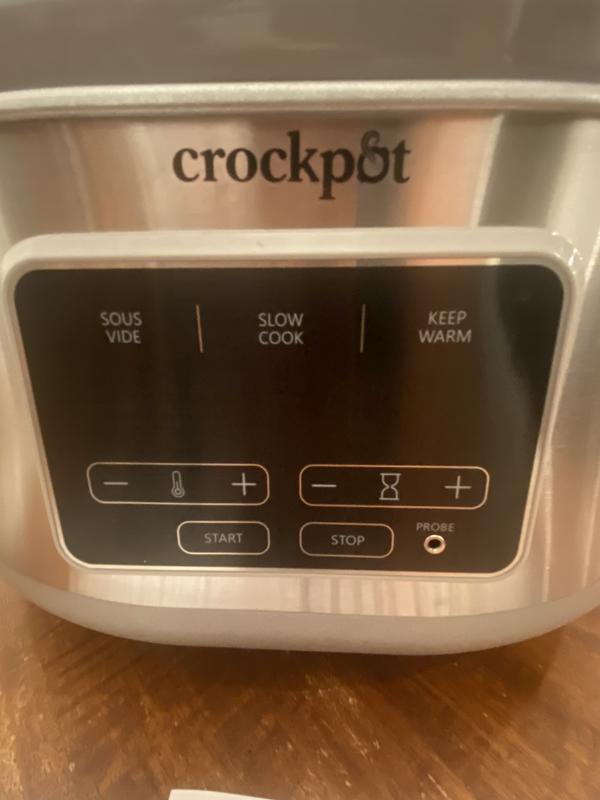 Crock-Pot® Programmable 7-Quart Cook & Carry Slow Cooker with Sous Vide,  Stainless Steel