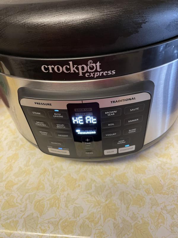 Crock-Pot® Express 6-Qt Oval Max Pressure Cooker, Stainless Steel