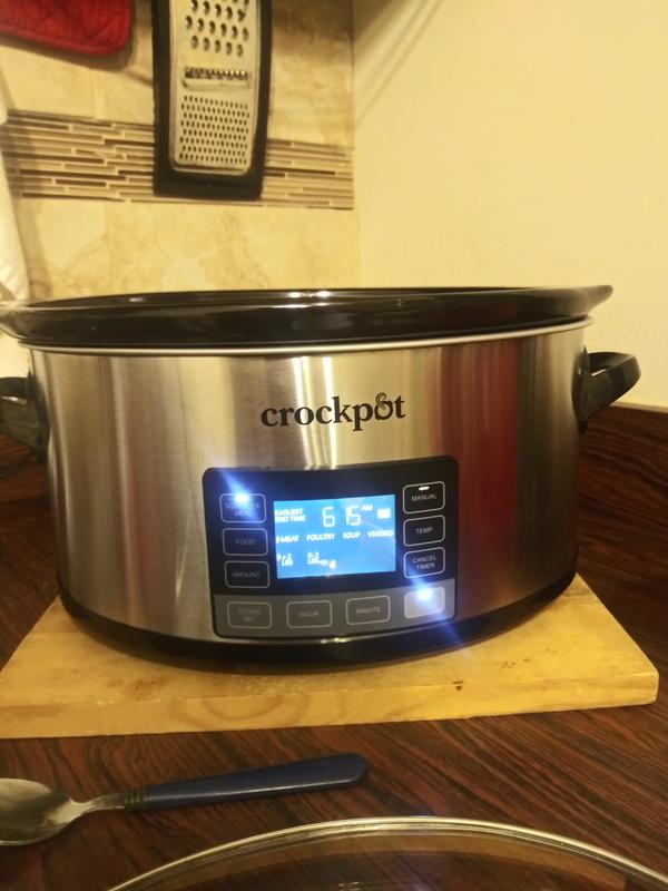 Crockpot™ 6-Quart Slow Cooker with MyTime™ Technology, Programmable Slow  Cooker, Stainless Steel 