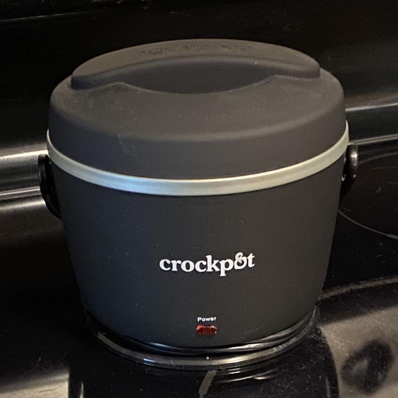 Crockpot 20-oz Lunch Crock Food Warmer, Heated Lunch Box, Black Licorice  (6.54 L x 6.54 W x6.54 H)