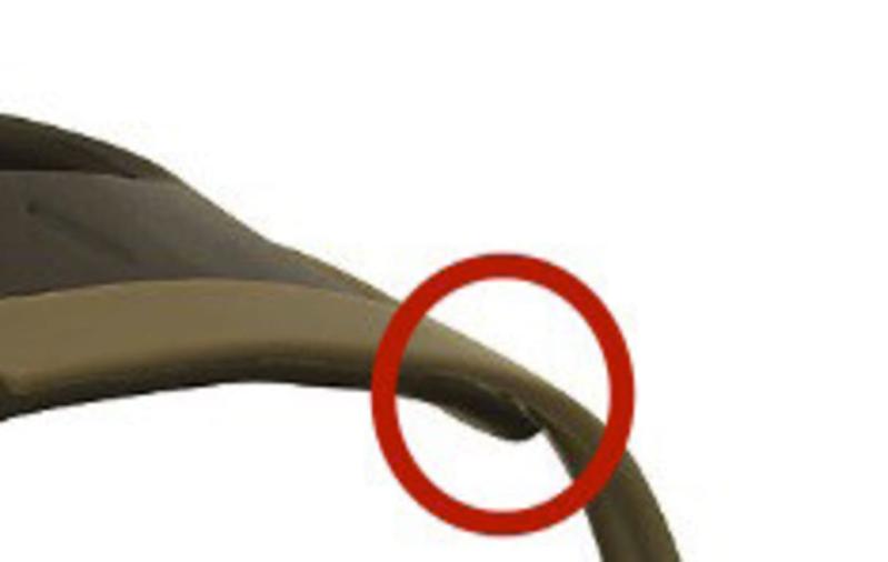 the spot circled is the issue