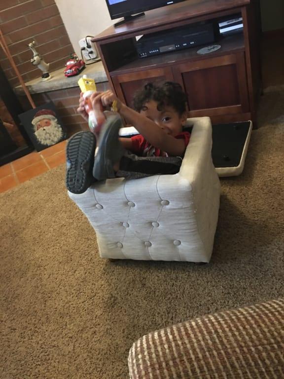 He never wants to take them off!