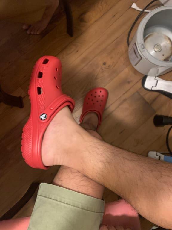 Flame crocs on sale