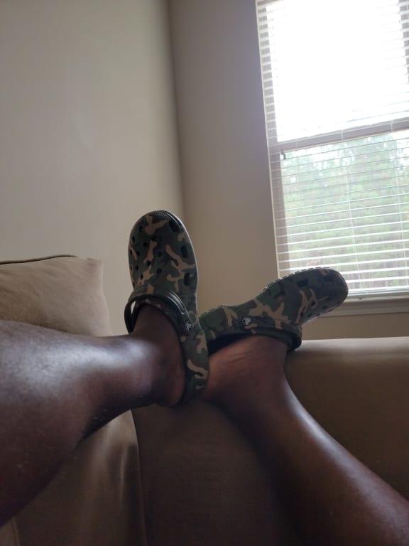 Just relaxing and watching football