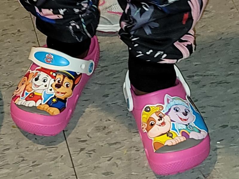 Easy for her to put them on herself