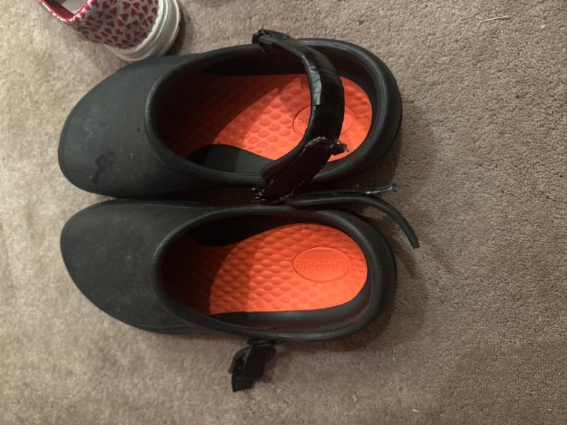 Torn back strap and "repaired" backstrap