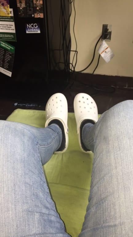 You can't tell, but even my friends said my feet looked big