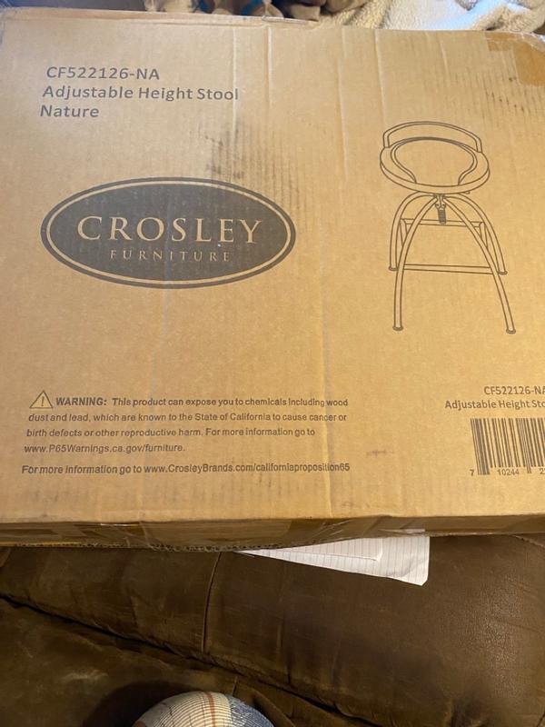 Crosley edison deals adjustable height stool