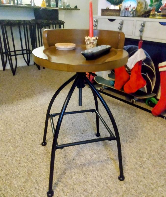 Crosley edison adjustable height stool sale