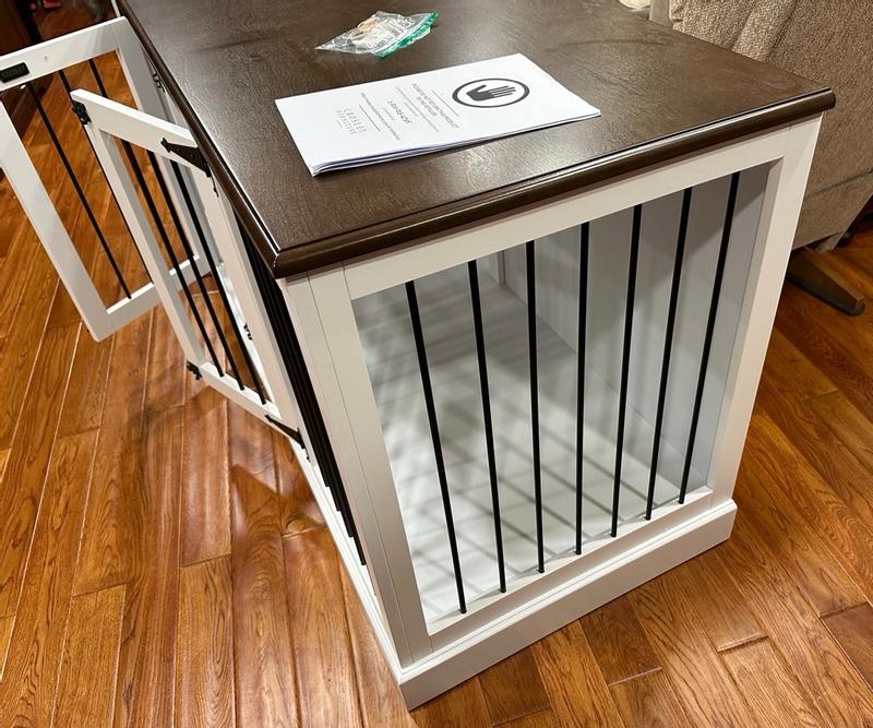 Stunning Ammon Denton Storage Bench Credenza With Dog Crate. image