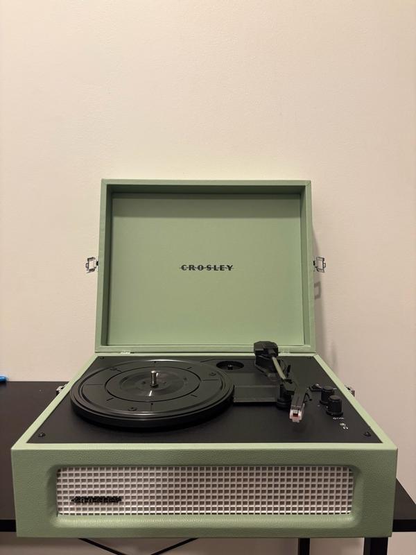 Customer photo for "A fun, stylish record player that’s easy to use and sparked my 14 year-old sons love for vinyl"