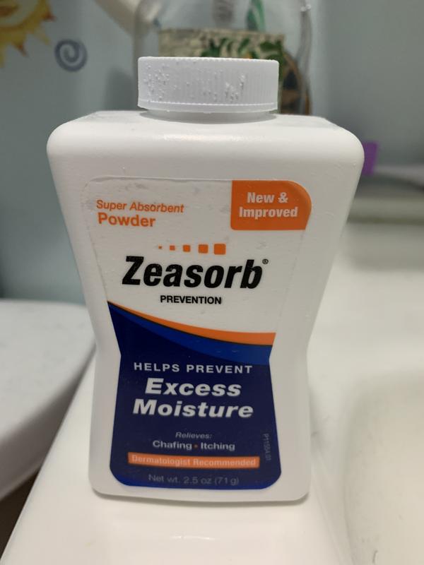 Zeasorb Super Absorbant Antifungal Powder, Foot Care, 2.5-Ounce Bottles  (Pack of 2) [Package may vary]