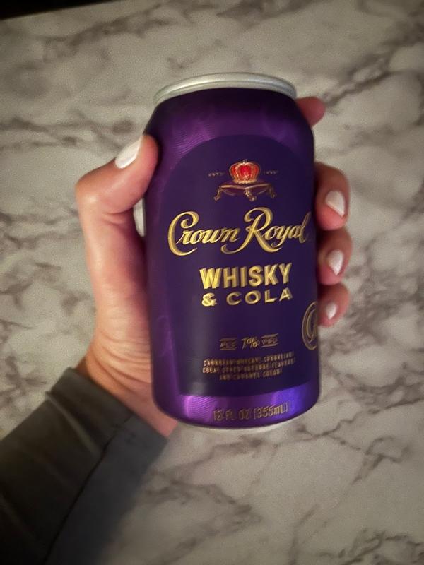 Crown Royal Whisky and Cola Canadian Whisky Cocktail, 4-PACK (4 x 12 fl oz)