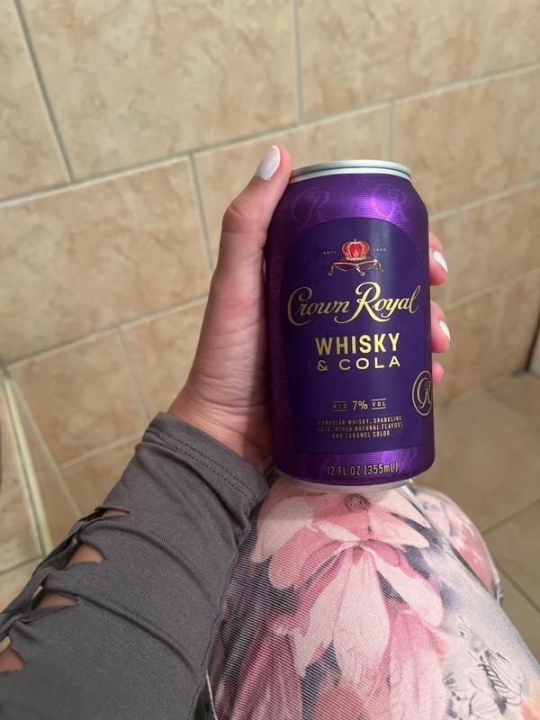 Crown Royal Whisky and Cola Canadian Whisky Cocktail, 4-PACK (4 x 12 fl oz)