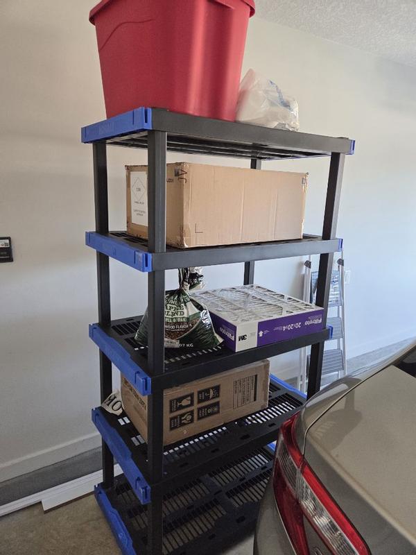 Shop Kobalt Kobalt 5-Tier Heavy Duty Black Plastic Utility Shelving ...