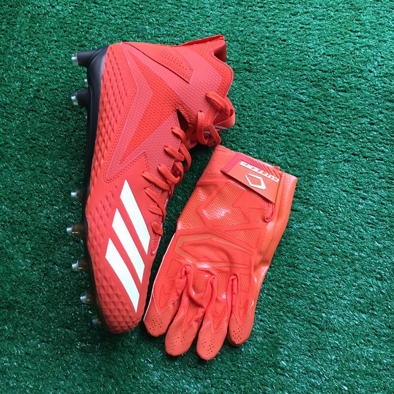 Rev Pro 4.0 Red Lux LE Football Receiver Gloves