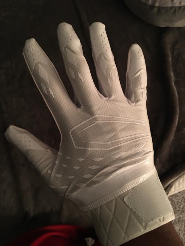 Cutters Rev Pro 5.0 L.E. Receiver Gloves, White/Multi Drip / S