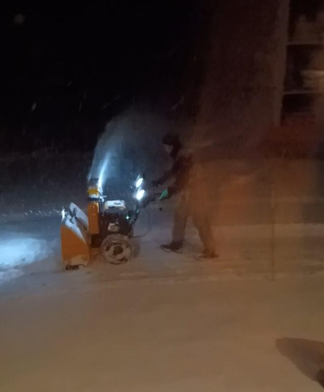First use of new snowblower!